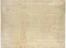 scanned image of the Bill of Rights