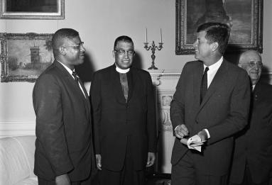 President John F. Kennedy Meets with National Association for the Advancement of Colored People (NAACP) leaders in the White House. 