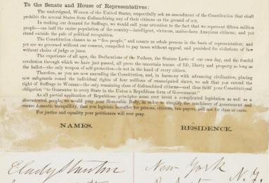 Petition for Universal Suffrage