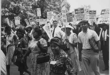 Photograph of the Civil Rights March on Washington 