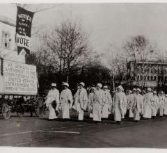 Women Marching in Suffrage Parade in Washington, DC