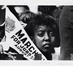 Photograph of a Young Woman at the Civil Rights March on Washington, DC