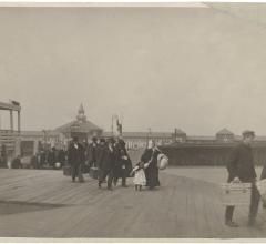 Photograph of Immigrants Landing at Ellis Island